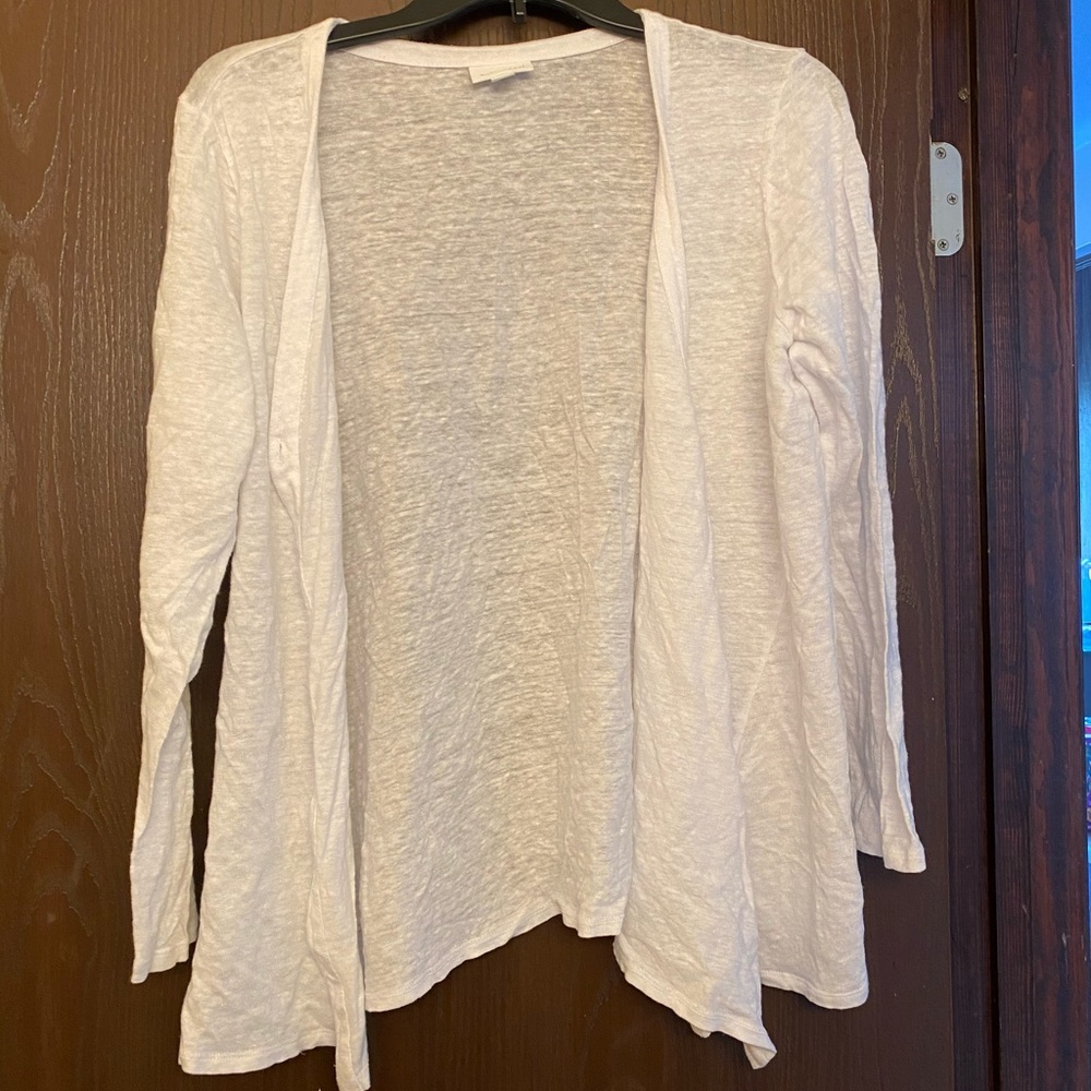 White cardigan